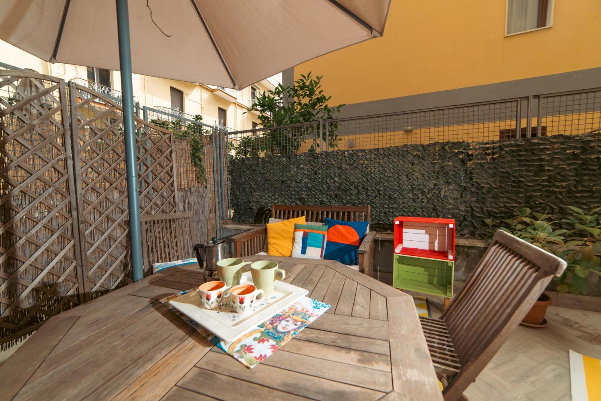Portarotese Apartment With Terrace サレルノ エクステリア 写真