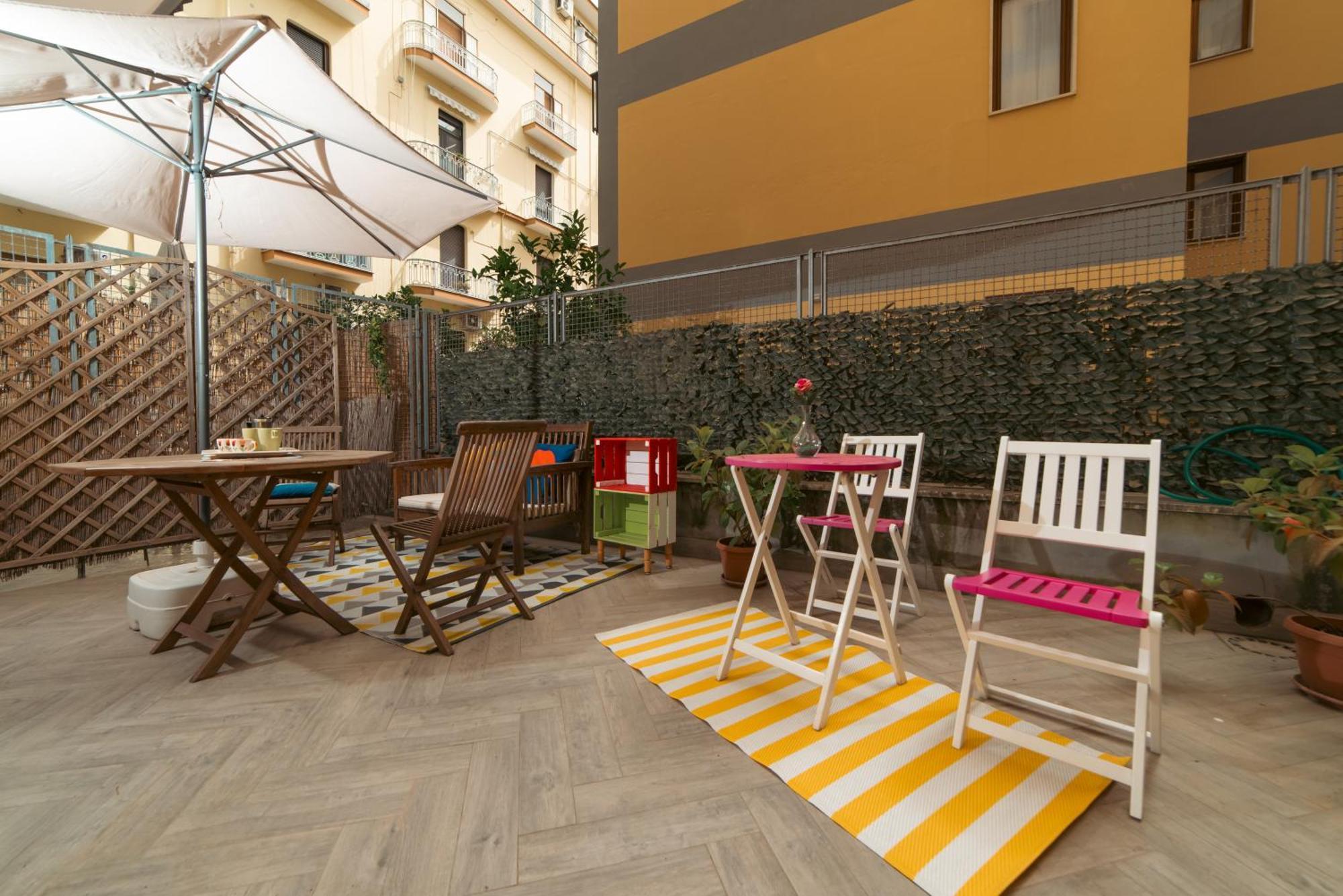 Portarotese Apartment With Terrace サレルノ エクステリア 写真